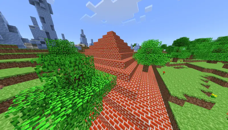 Старый вид блоков кирпича