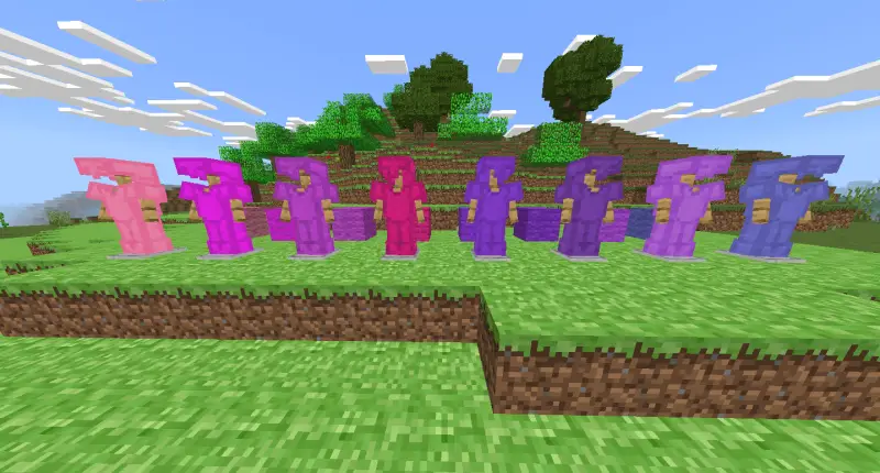 Кожаная броня с розовыми оттенками