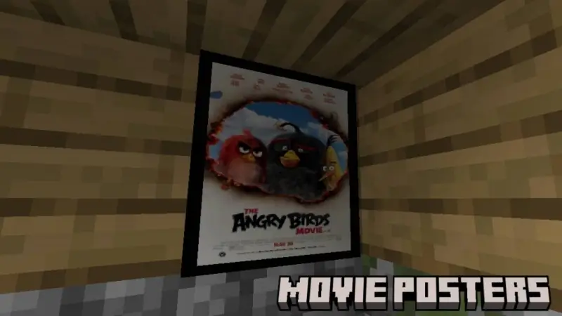 Постер к мультфильму на деревянной стене