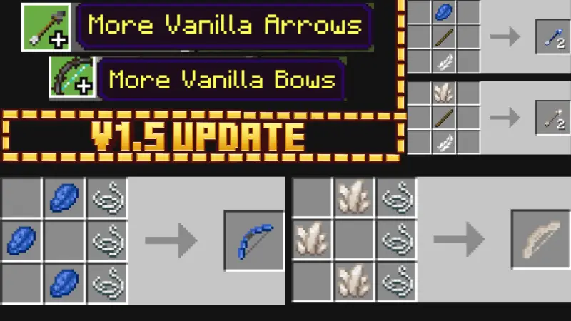 Крафты новых луков и стрел