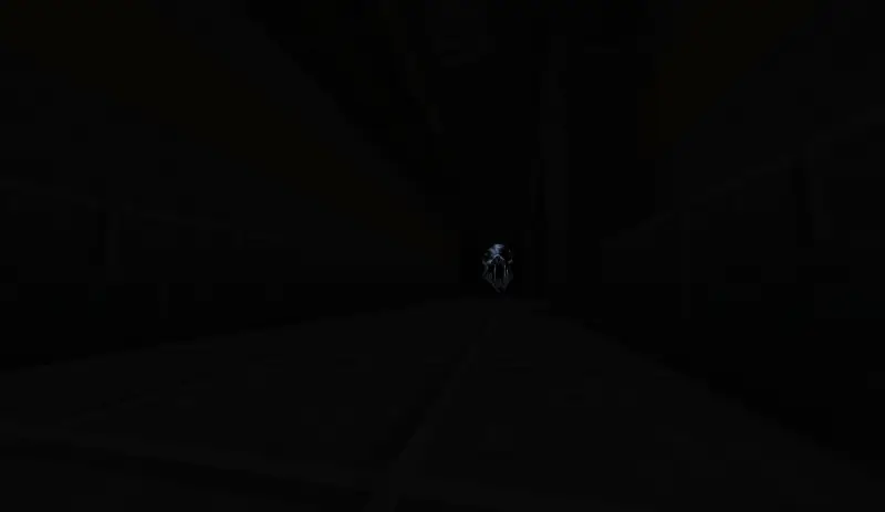 Жуткое лицо в темноте