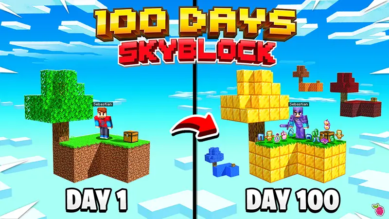 100 дней в Skyblock