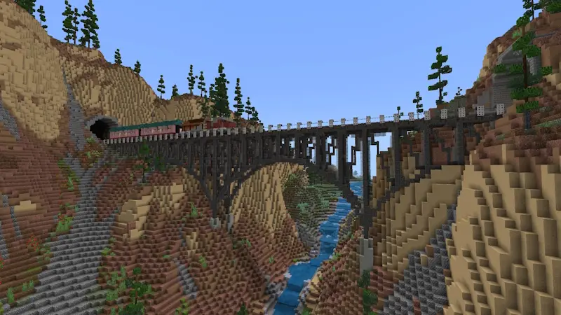 Скриншот Маленький городок с железной дорогой №6