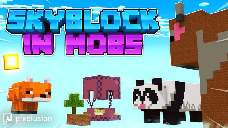 Skyblock с мобами