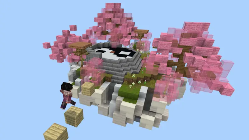 Скриншот Skyblock: паркур в стиле аниме №5