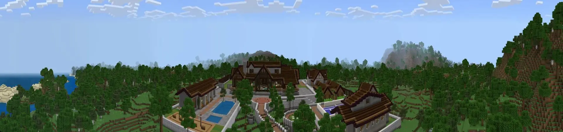 Деревянная хижина panorama