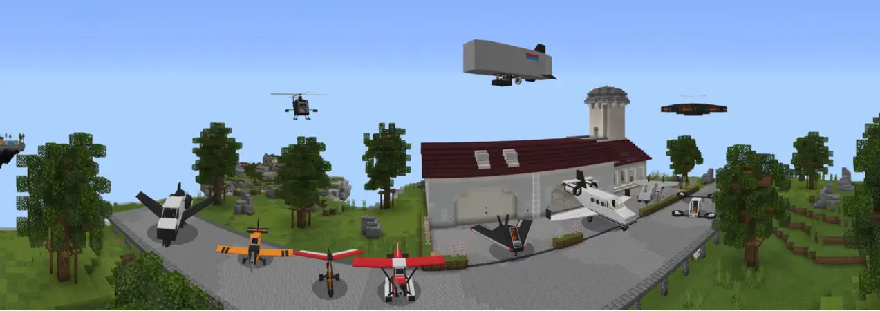 Skyblock: самолеты panorama