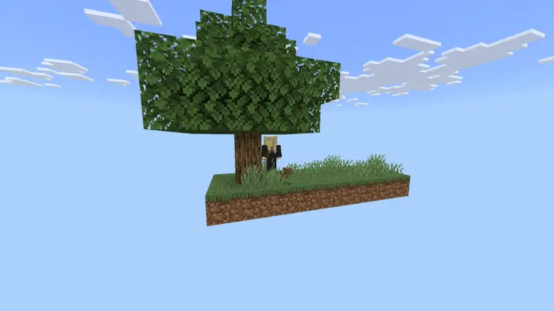 Скриншот Skyblock: блоки удачи и аркадная игра №1