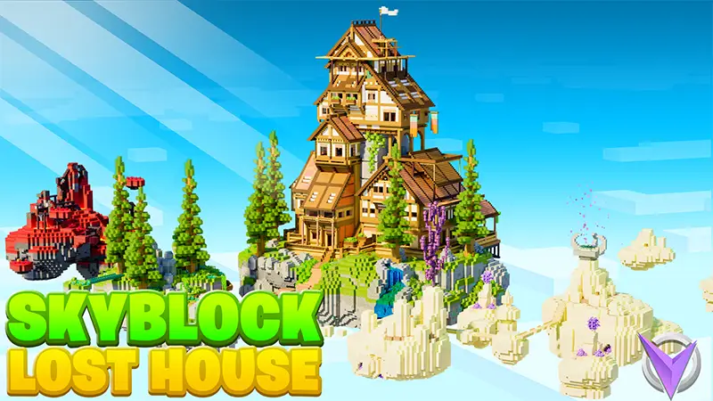 Затерянный дом в Skyblock
