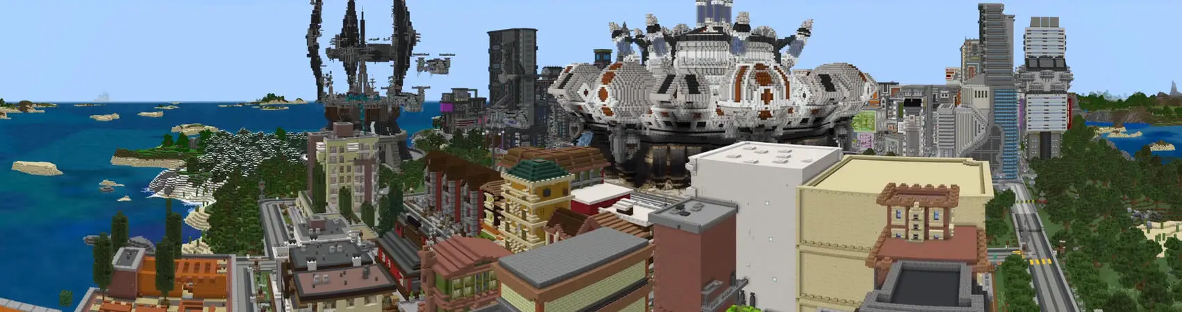 Футуристический город panorama