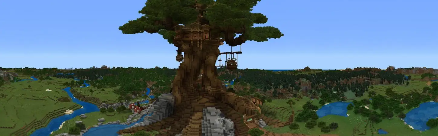 Дом на дереве-исполине panorama