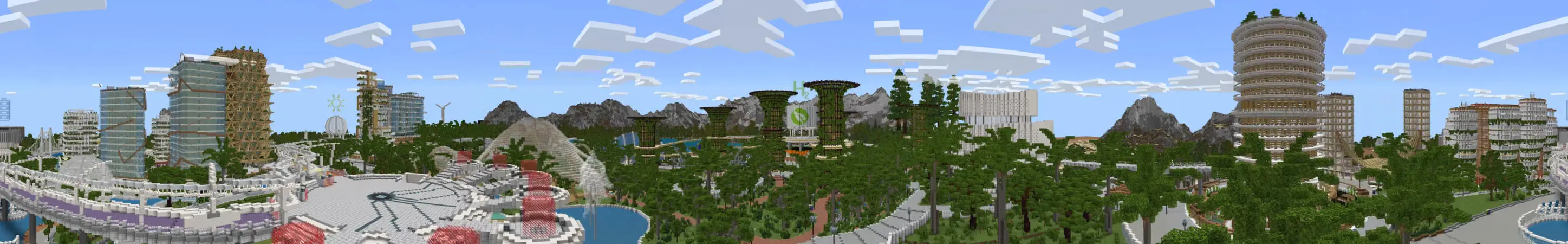 Город зеленой энергии panorama