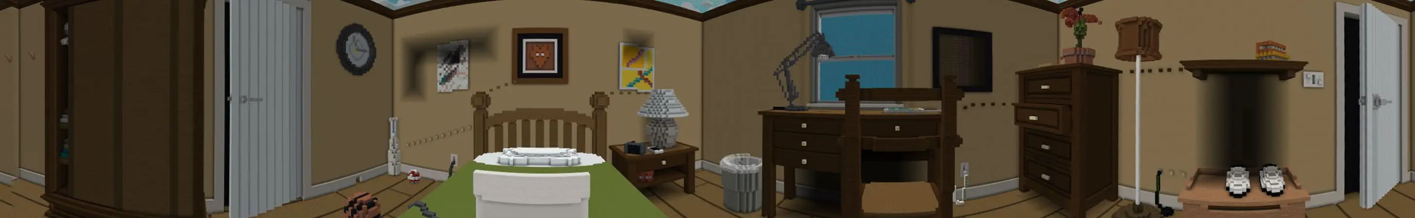 Прятки в спальне panorama