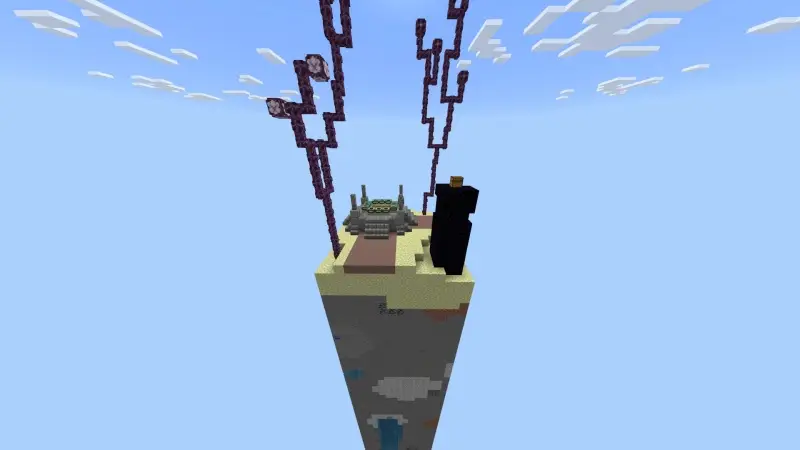 Скриншот Skyblock в фрагментарном режиме 1.18 №2