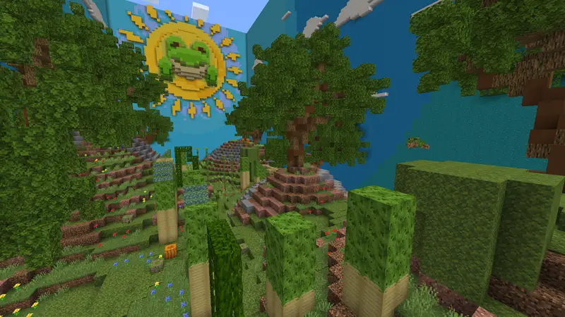 Скриншот Блоковый лягушачий паркур №3