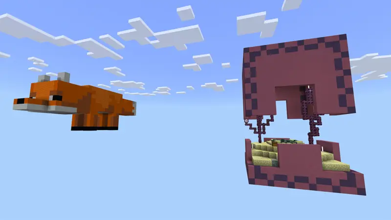 Скриншот Skyblock с мобами №5