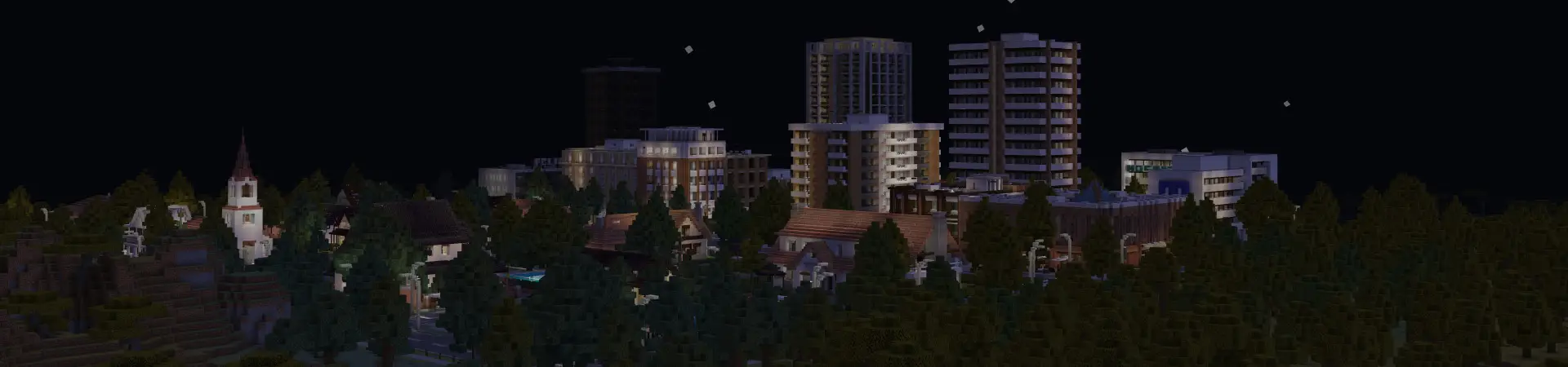 Жизнь в современном городе panorama