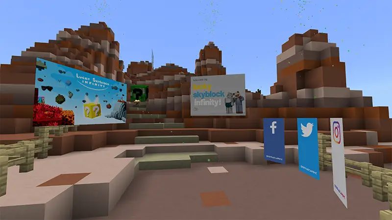 Скриншот Skyblock на удачу: бесконечность №1