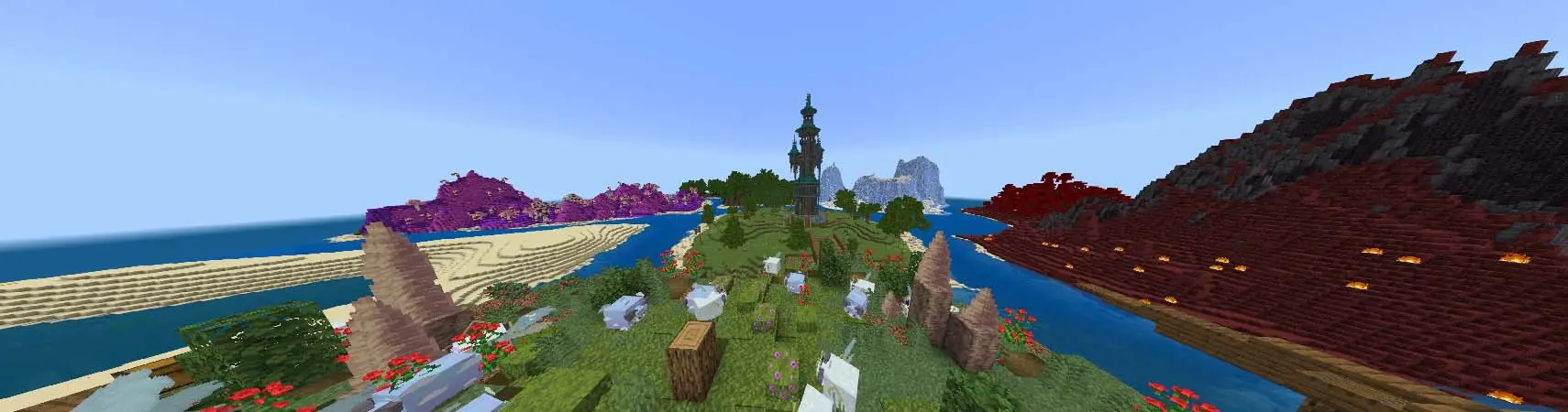 Ранчо с овцами panorama