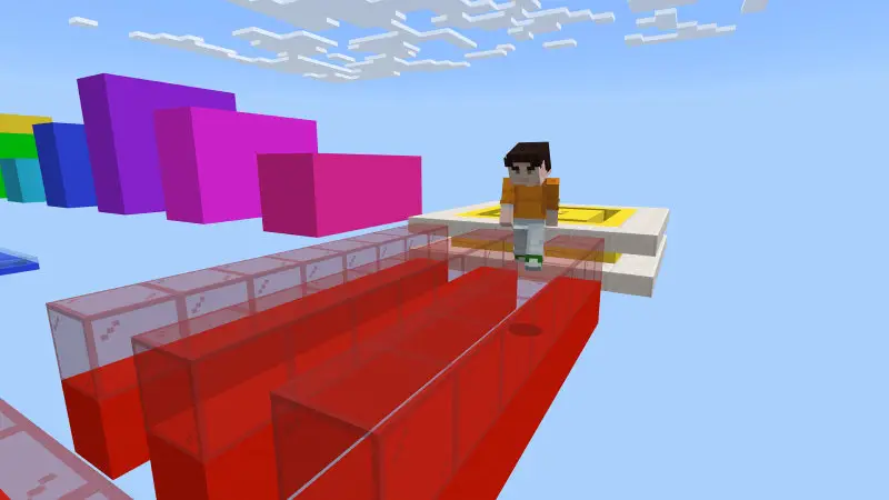 Скриншот Радужный паркур с препятствиями 2 №2