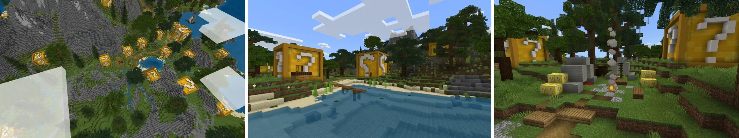 Остров блоков удачи panorama