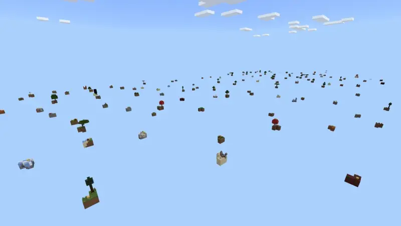 Скриншот Skyblock с создаваемыми блоками удачи №5