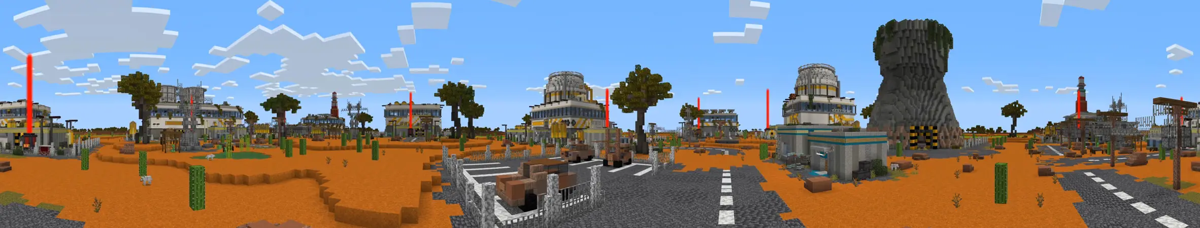 Битва с мобами на атомной арене panorama