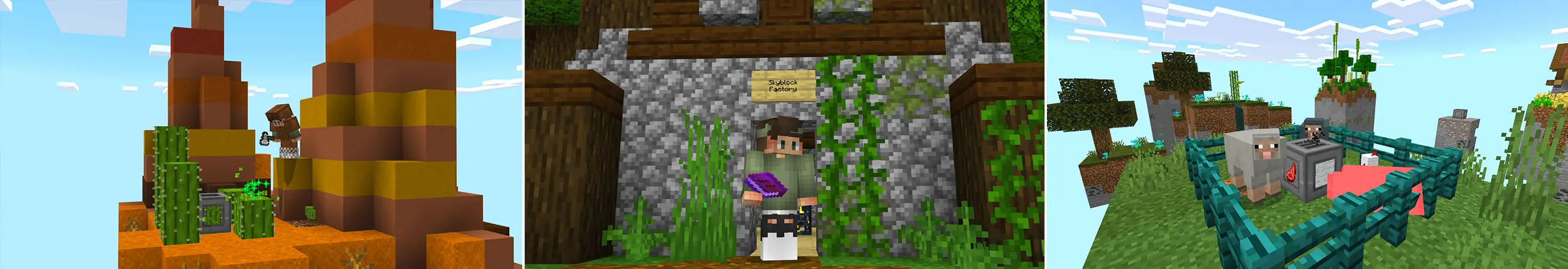 Фабрика Skyblock panorama