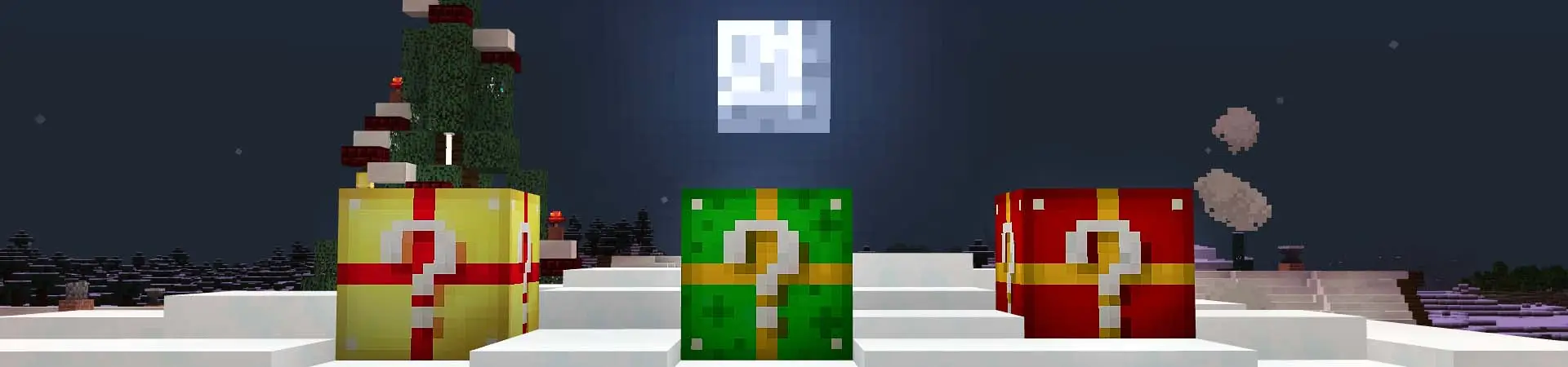 Подарки в блоках удачи panorama