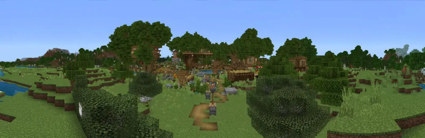 Секретная база на деревьях panorama