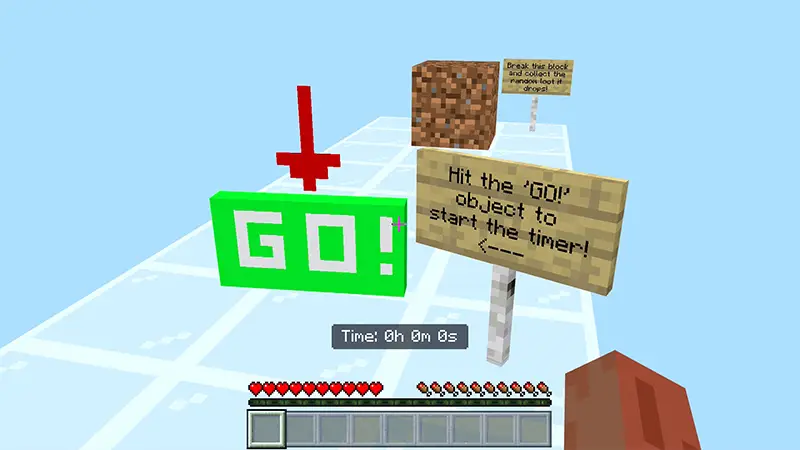 Скриншот 100 ЧАСОВ с одним блоком! №1