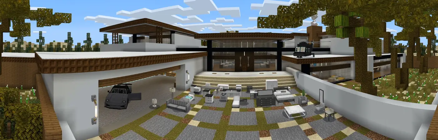 Особняк миллионера в пустыне panorama