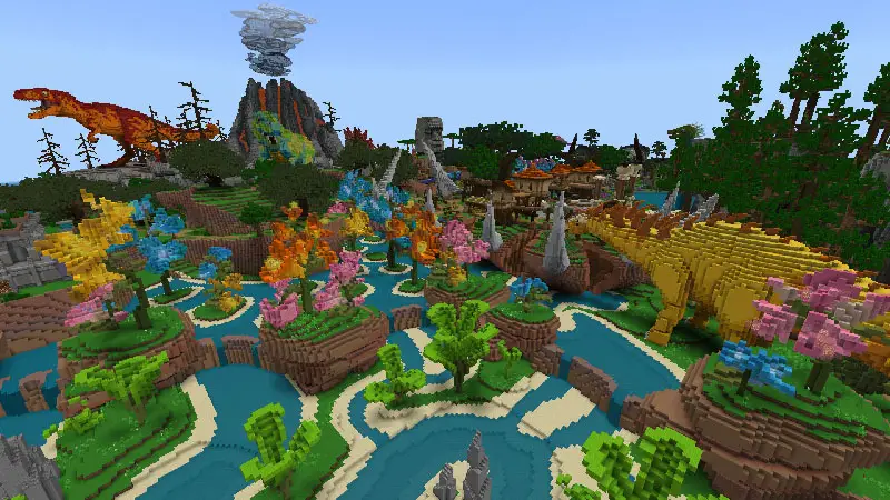 Скриншот Preston и создаваемые динозавры №1