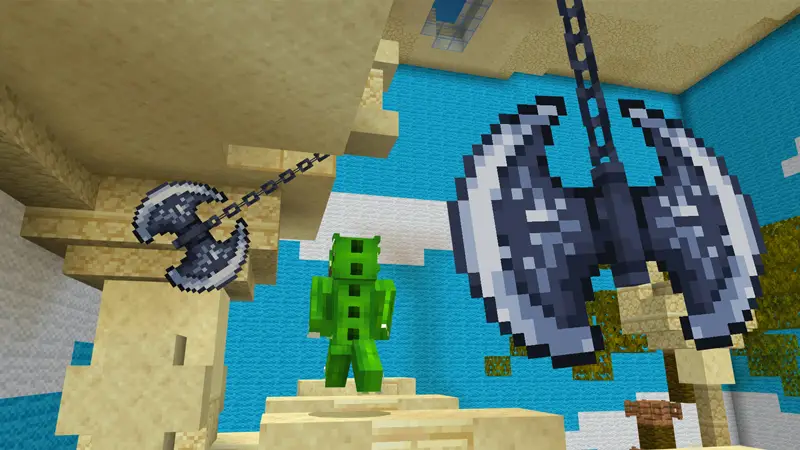 Скриншот Паркур с поднимающейся лавой №2