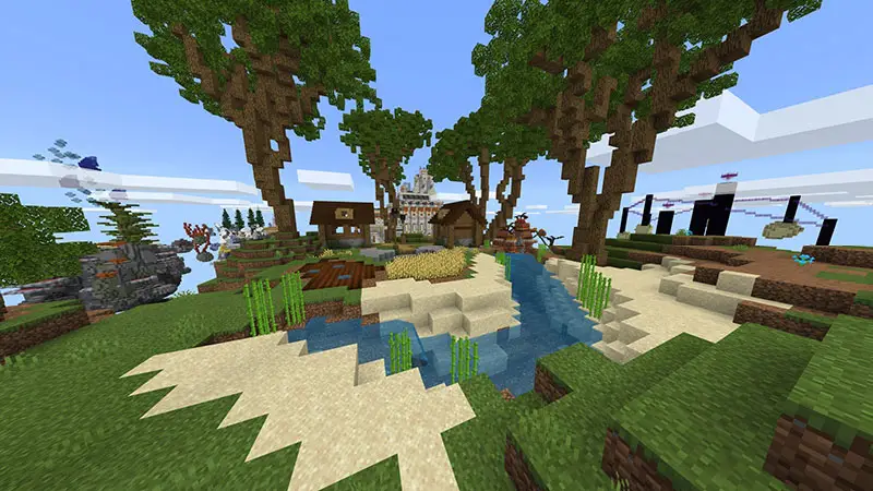 Скриншот Skyblock: лук телепортации №1