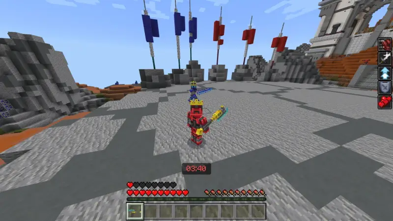 Скриншот Красные против синих: блоки удачи №1