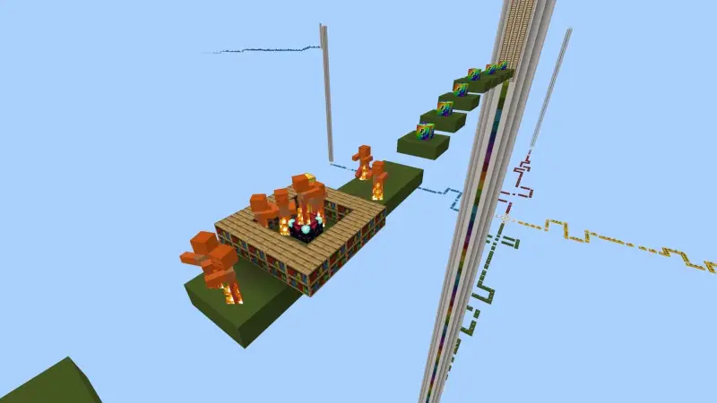 Скриншот Гонка с радужными блоками №4