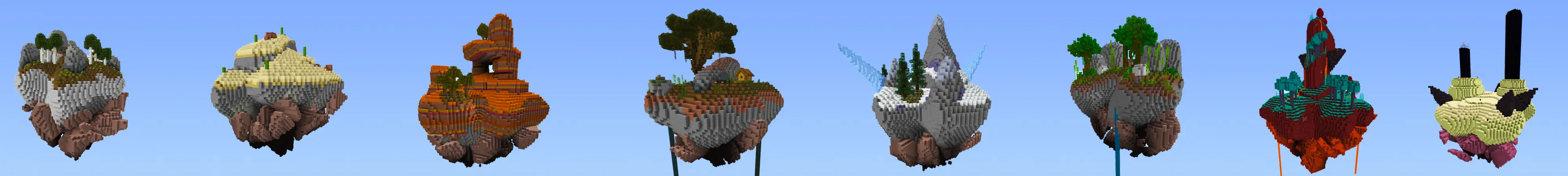 Реалистичная игра Skyblock panorama