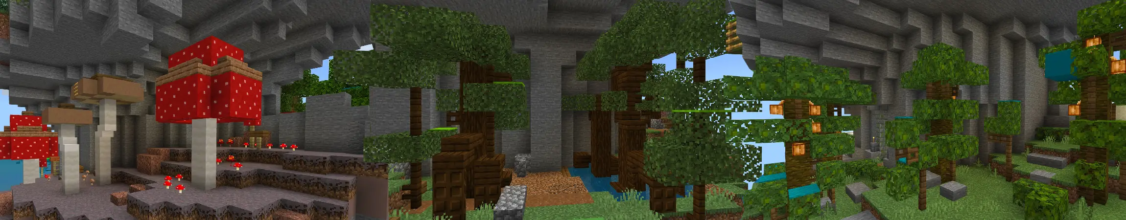 Спиральный паркур panorama