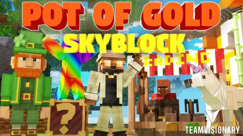 Skyblock: горшочек с золотом