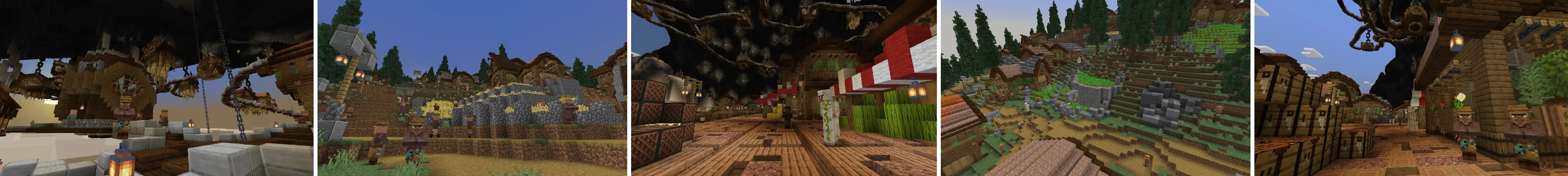 Наскальная деревня panorama