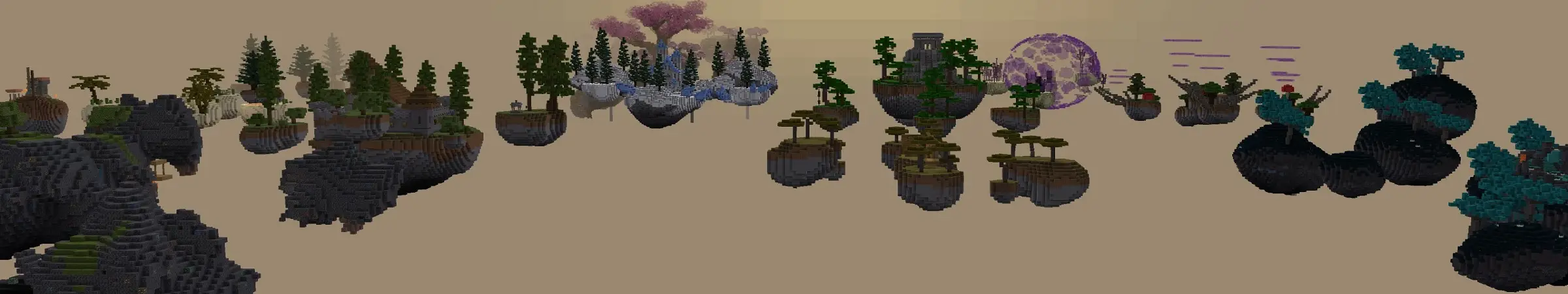 Skyblock с одним блоком panorama