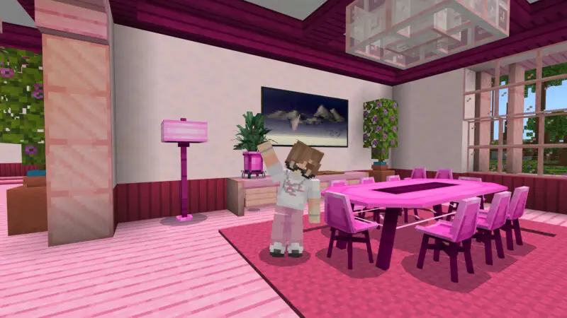 Скриншот Симпатичный розовый современный особняк №6