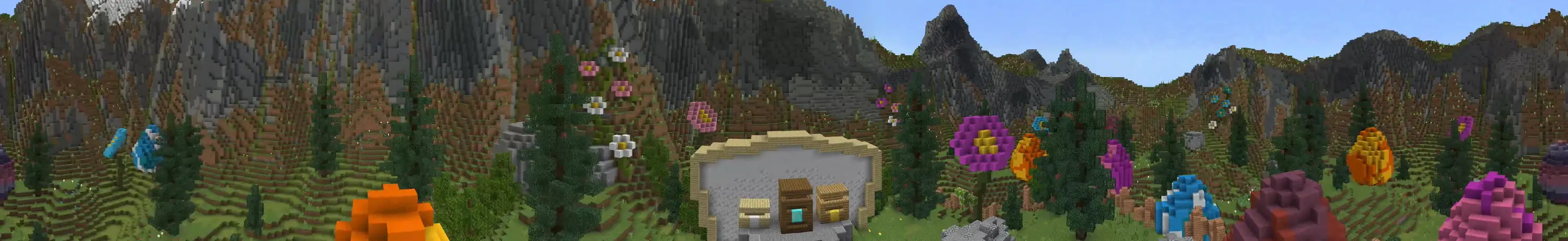 Весенняя охота за яйцами panorama