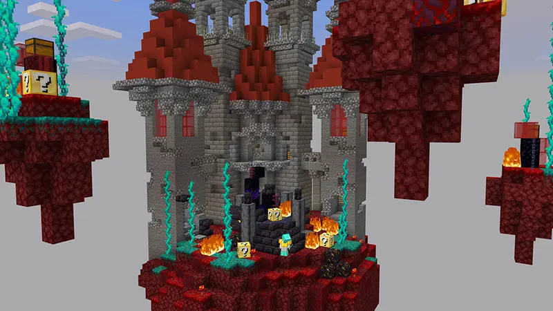 Скриншот Skyblock с блоками удачи №4