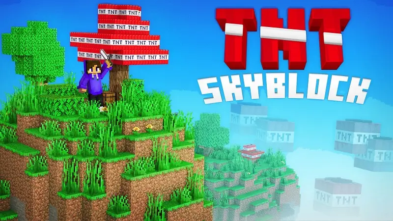 Skyblock с динамитом