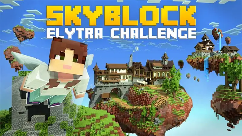 Skyblock: испытание элитрами