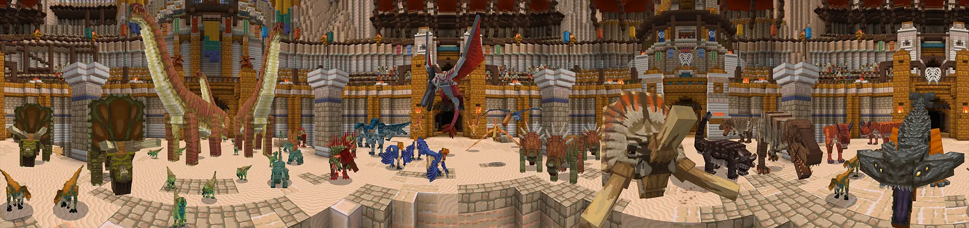 Арена динозавров panorama