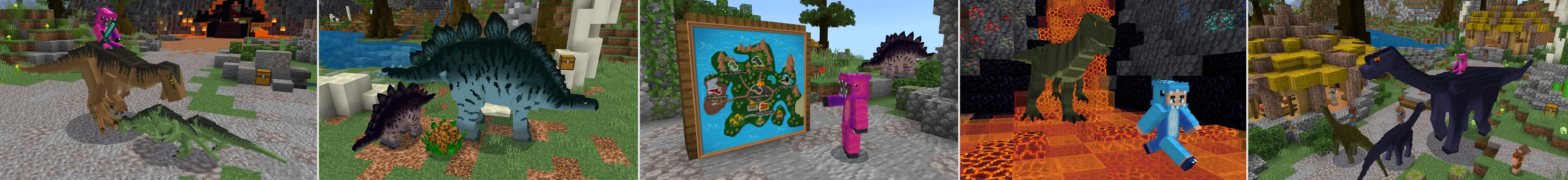 Мир динозавров panorama