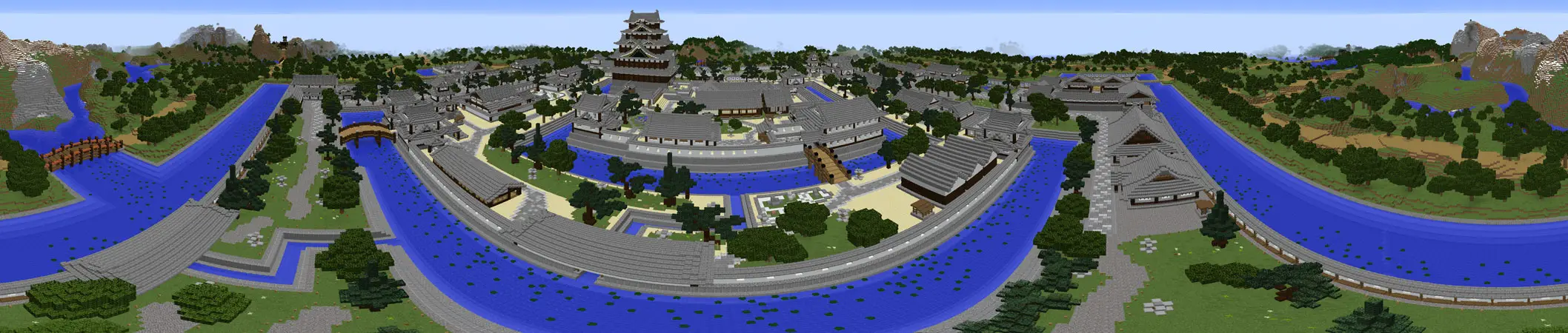 САМУРАЙСКИЙ замок МУЦУКИДЗЁ panorama